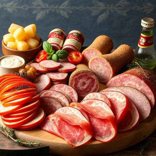 A selection of Italian cured meats