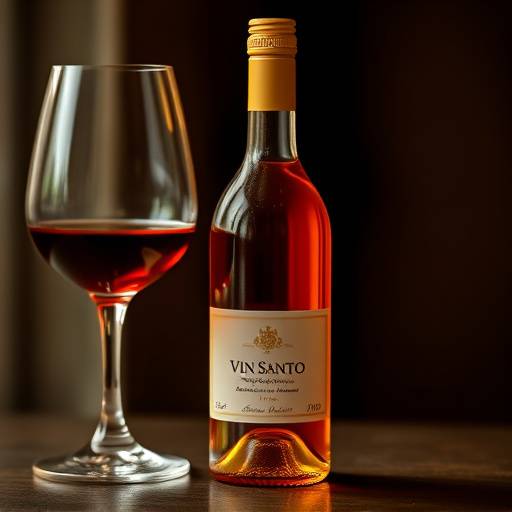 Bottle of Vin Santo dessert wine