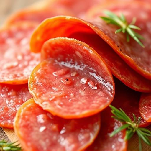 Finocchiona salami sliced