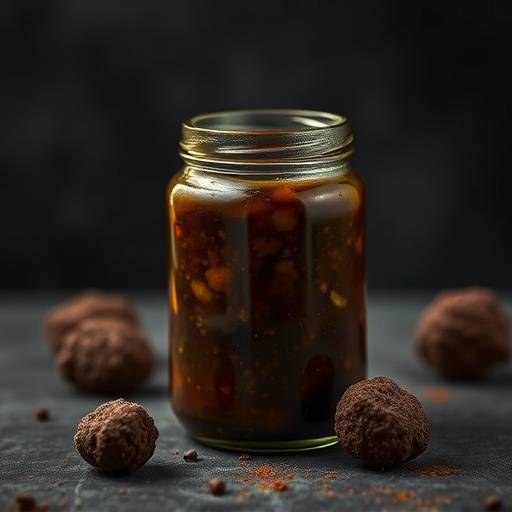 Jar of Tuscan truffle sauce