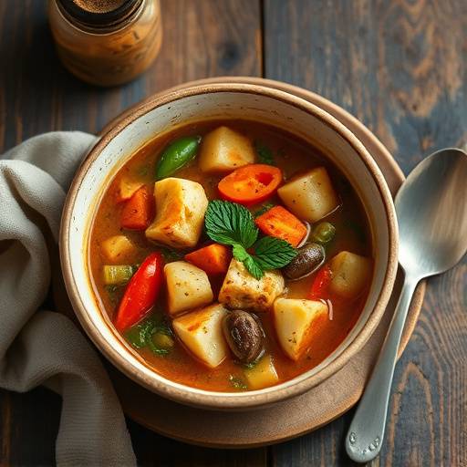 Ribollita soup in a bowl